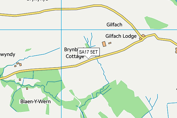 SA17 5ET map - OS VectorMap District (Ordnance Survey)