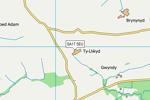 SA17 5EU map - OS VectorMap District (Ordnance Survey)