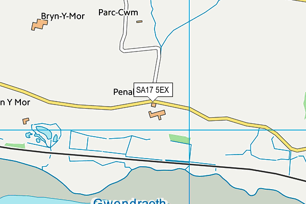 SA17 5EX map - OS VectorMap District (Ordnance Survey)