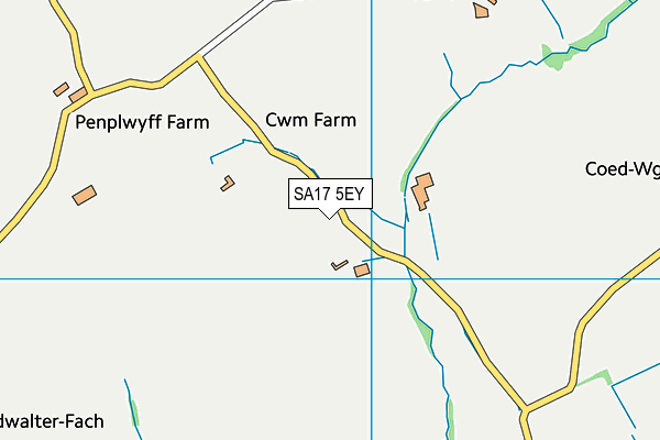 SA17 5EY map - OS VectorMap District (Ordnance Survey)