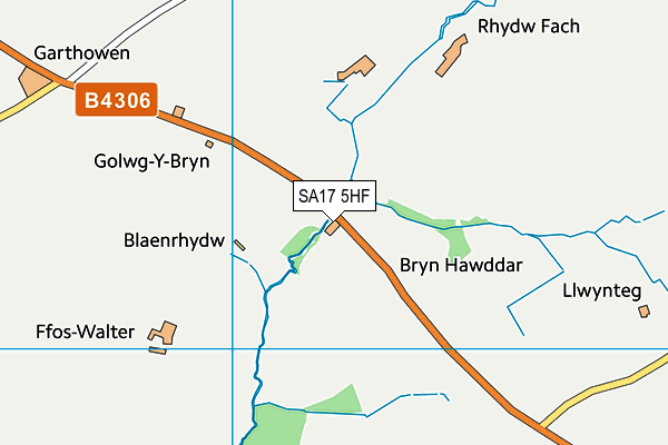 SA17 5HF map - OS VectorMap District (Ordnance Survey)