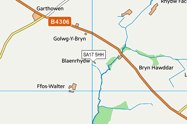 SA17 5HH map - OS VectorMap District (Ordnance Survey)