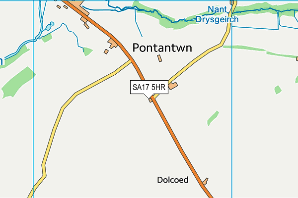 SA17 5HR map - OS VectorMap District (Ordnance Survey)