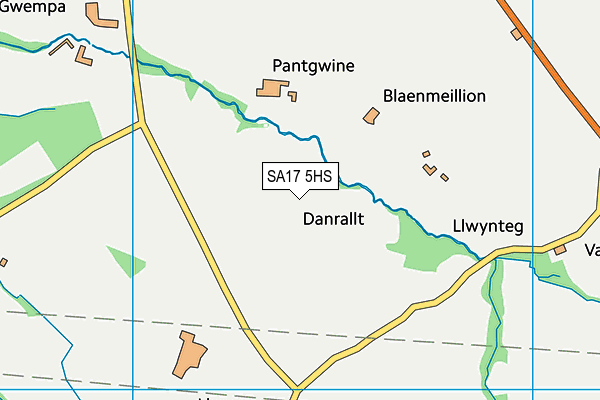 SA17 5HS map - OS VectorMap District (Ordnance Survey)