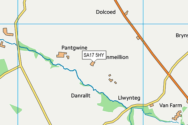 SA17 5HY map - OS VectorMap District (Ordnance Survey)
