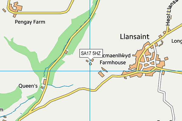 SA17 5HZ map - OS VectorMap District (Ordnance Survey)