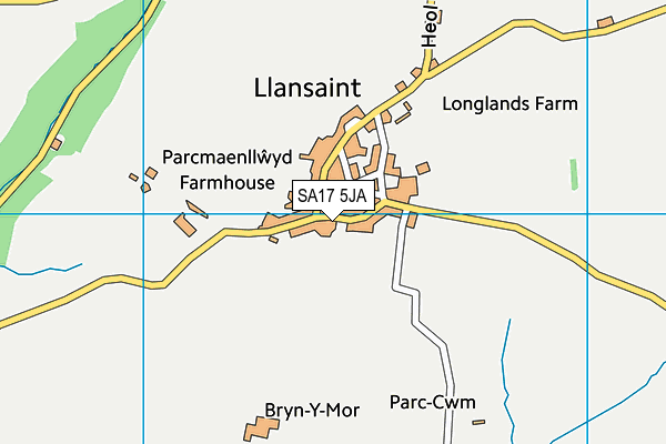 SA17 5JA map - OS VectorMap District (Ordnance Survey)