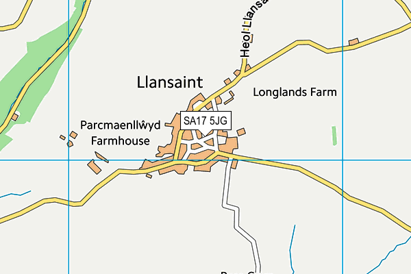 SA17 5JG map - OS VectorMap District (Ordnance Survey)