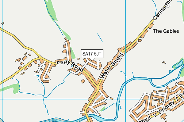 SA17 5JT map - OS VectorMap District (Ordnance Survey)