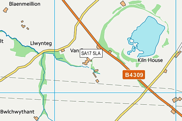 SA17 5LA map - OS VectorMap District (Ordnance Survey)