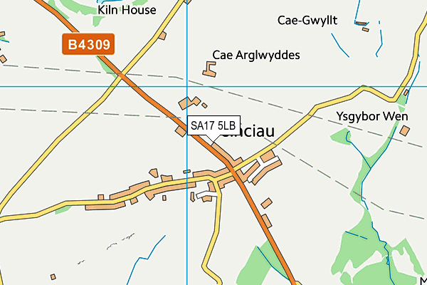 SA17 5LB map - OS VectorMap District (Ordnance Survey)