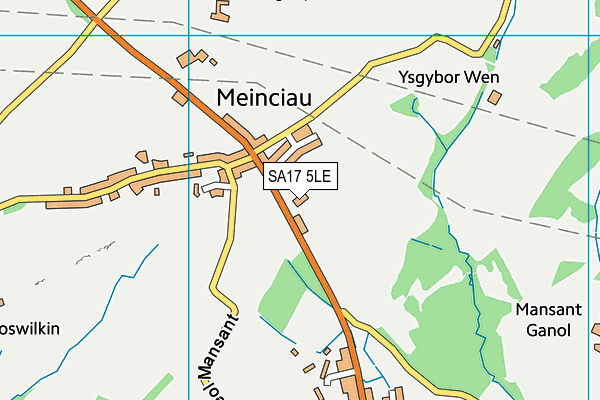 SA17 5LE map - OS VectorMap District (Ordnance Survey)