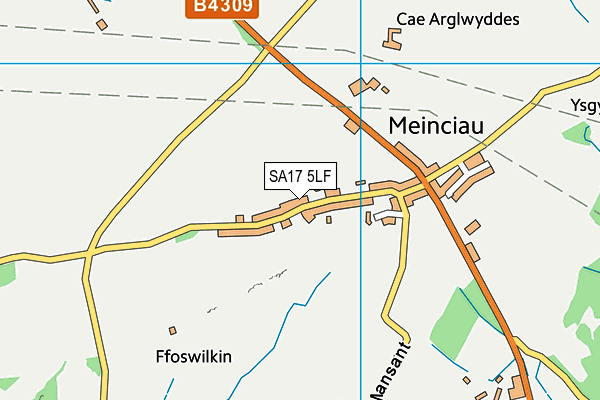 SA17 5LF map - OS VectorMap District (Ordnance Survey)