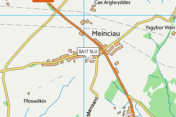 SA17 5LU map - OS VectorMap District (Ordnance Survey)