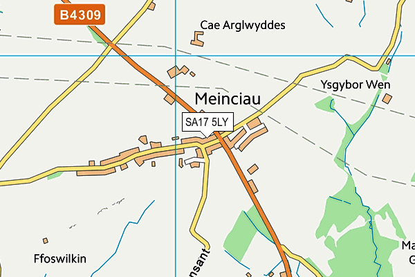 SA17 5LY map - OS VectorMap District (Ordnance Survey)