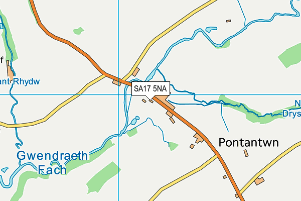 SA17 5NA map - OS VectorMap District (Ordnance Survey)