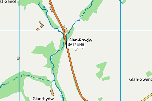 SA17 5NB map - OS VectorMap District (Ordnance Survey)
