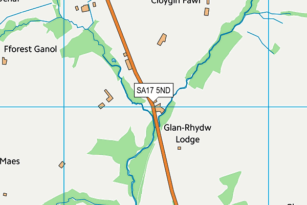 SA17 5ND map - OS VectorMap District (Ordnance Survey)