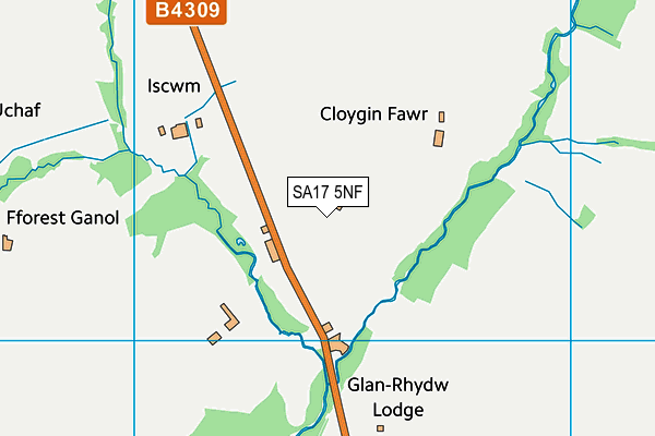 SA17 5NF map - OS VectorMap District (Ordnance Survey)