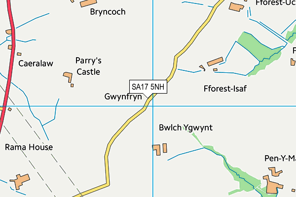 SA17 5NH map - OS VectorMap District (Ordnance Survey)