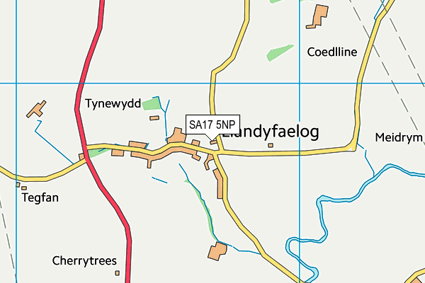 SA17 5NP map - OS VectorMap District (Ordnance Survey)