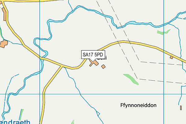 SA17 5PD map - OS VectorMap District (Ordnance Survey)