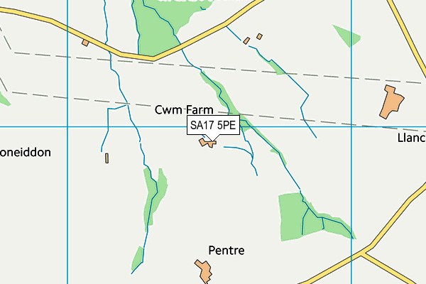 SA17 5PE map - OS VectorMap District (Ordnance Survey)