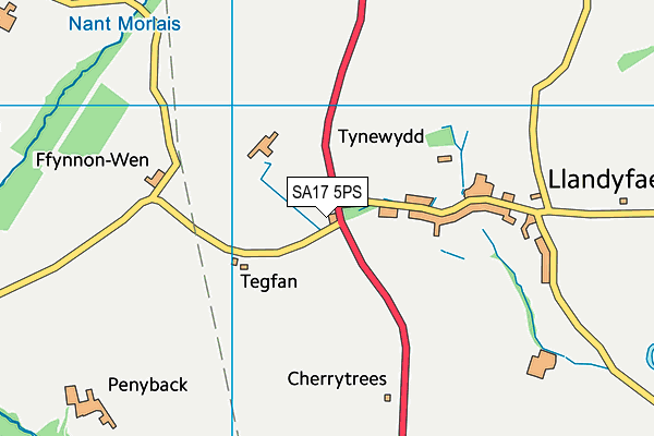 SA17 5PS map - OS VectorMap District (Ordnance Survey)