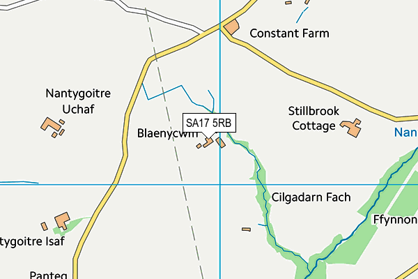 SA17 5RB map - OS VectorMap District (Ordnance Survey)