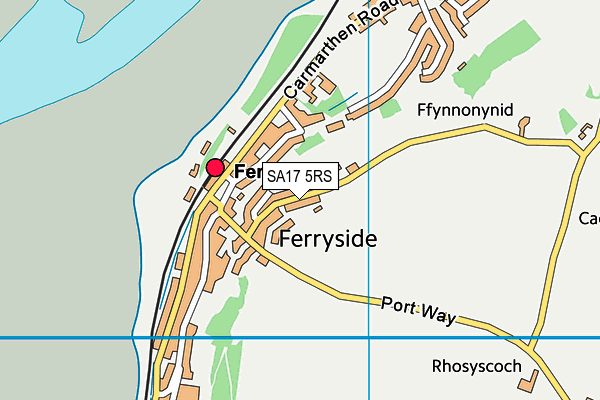 SA17 5RS map - OS VectorMap District (Ordnance Survey)