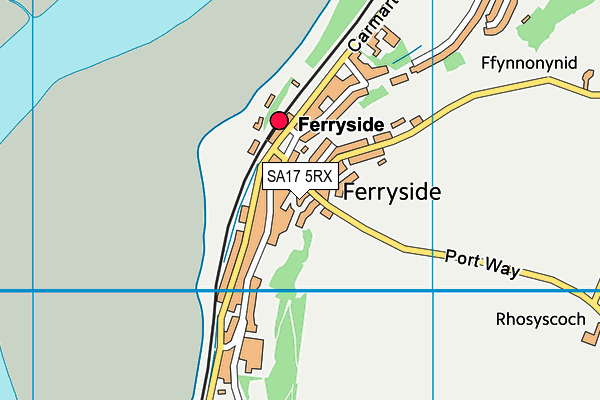 SA17 5RX map - OS VectorMap District (Ordnance Survey)