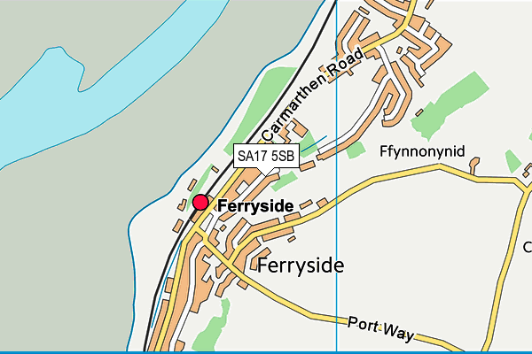SA17 5SB map - OS VectorMap District (Ordnance Survey)