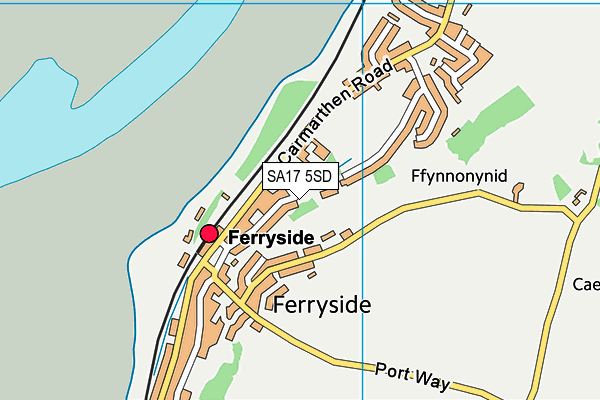 SA17 5SD map - OS VectorMap District (Ordnance Survey)