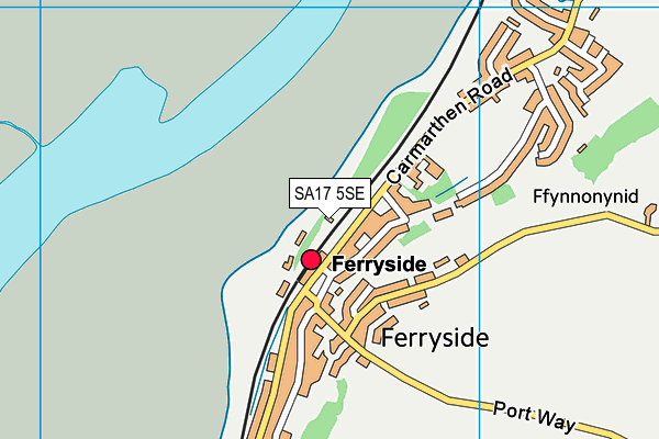 SA17 5SE map - OS VectorMap District (Ordnance Survey)