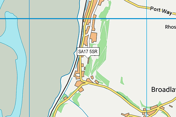 SA17 5SR map - OS VectorMap District (Ordnance Survey)