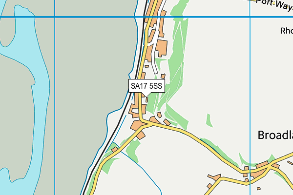 SA17 5SS map - OS VectorMap District (Ordnance Survey)