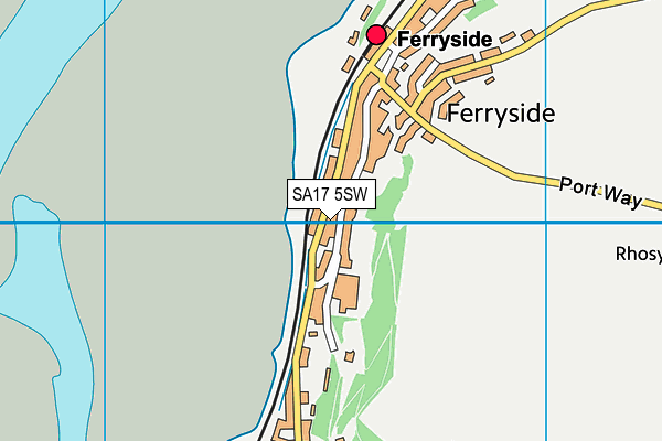 SA17 5SW map - OS VectorMap District (Ordnance Survey)