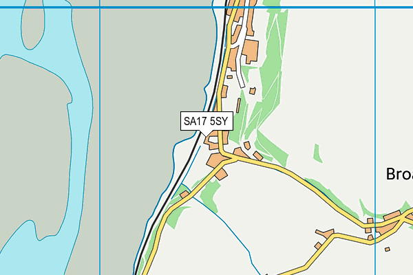 SA17 5SY map - OS VectorMap District (Ordnance Survey)