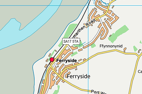 SA17 5TA map - OS VectorMap District (Ordnance Survey)