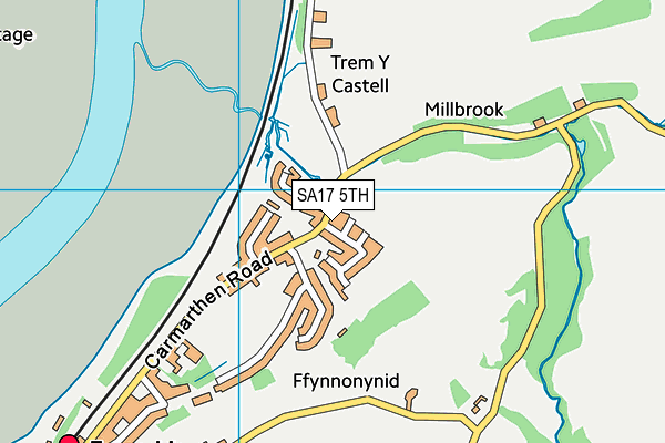 SA17 5TH map - OS VectorMap District (Ordnance Survey)