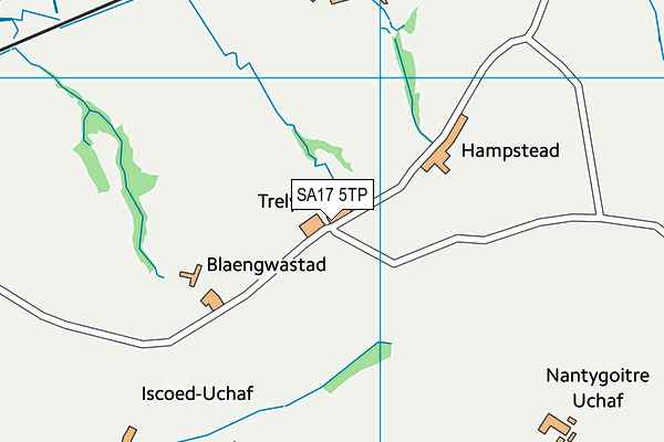 SA17 5TP map - OS VectorMap District (Ordnance Survey)