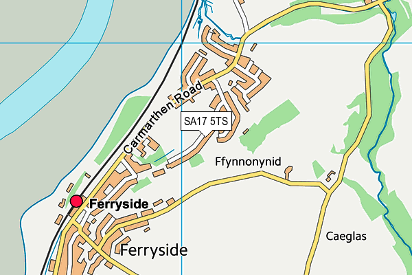 SA17 5TS map - OS VectorMap District (Ordnance Survey)