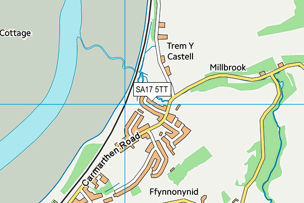 SA17 5TT map - OS VectorMap District (Ordnance Survey)