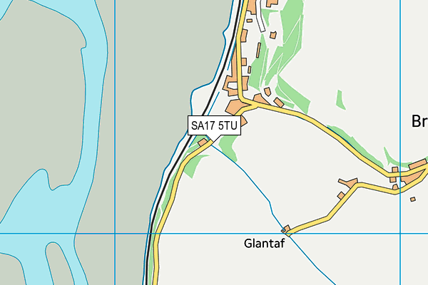 SA17 5TU map - OS VectorMap District (Ordnance Survey)