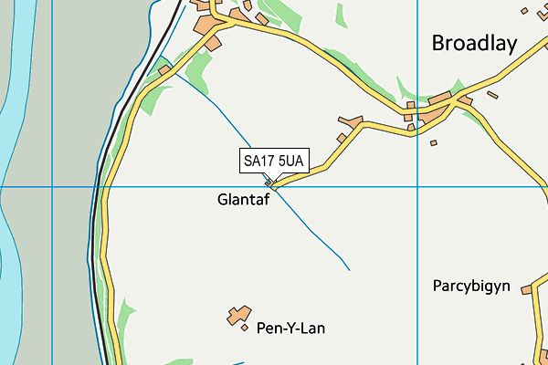 SA17 5UA map - OS VectorMap District (Ordnance Survey)