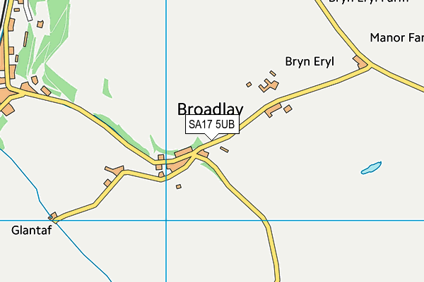 SA17 5UB map - OS VectorMap District (Ordnance Survey)