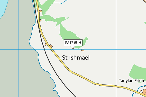 SA17 5UH map - OS VectorMap District (Ordnance Survey)