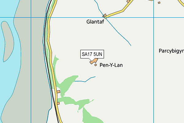 SA17 5UN map - OS VectorMap District (Ordnance Survey)