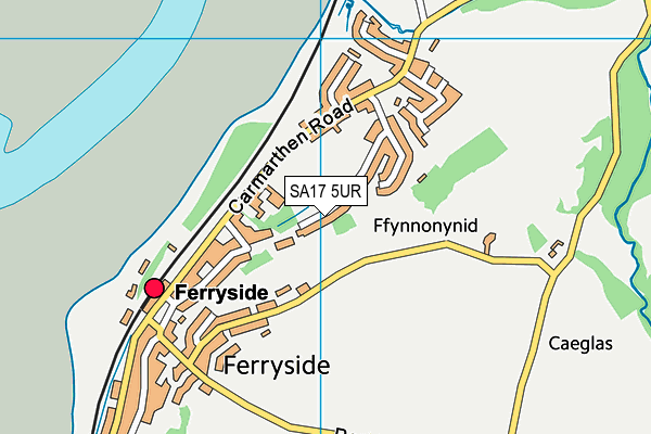 SA17 5UR map - OS VectorMap District (Ordnance Survey)