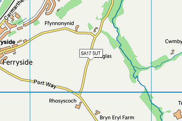 SA17 5UT map - OS VectorMap District (Ordnance Survey)